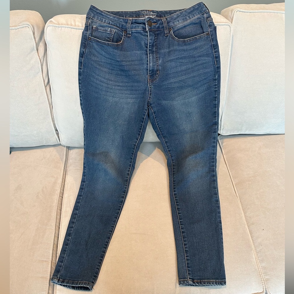 Time and Tru Women's Skinny Jeans - Dark Blue